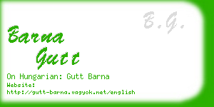 barna gutt business card